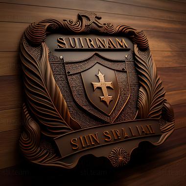 3D model Suriname  Republic of Suriname (STL)